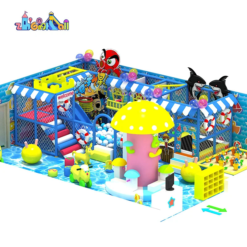 Shopping mall commercial playground toy set equipment kids indoor game play center ball pit pool