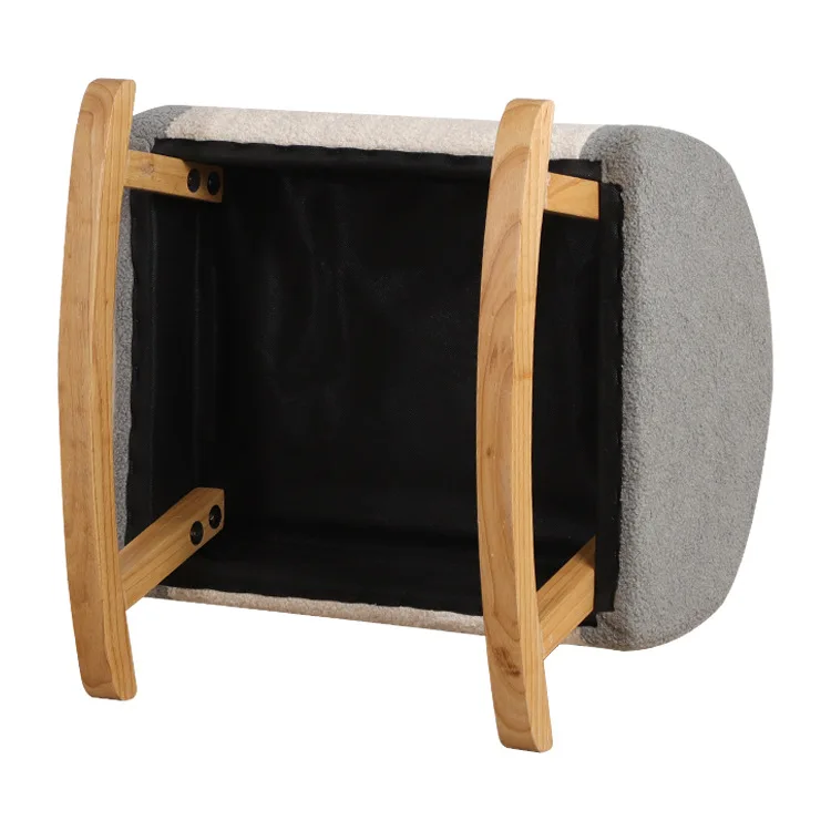 modern premium foldable teddy velvet single sofa rocking chair armchair for children rest bedroom preschool