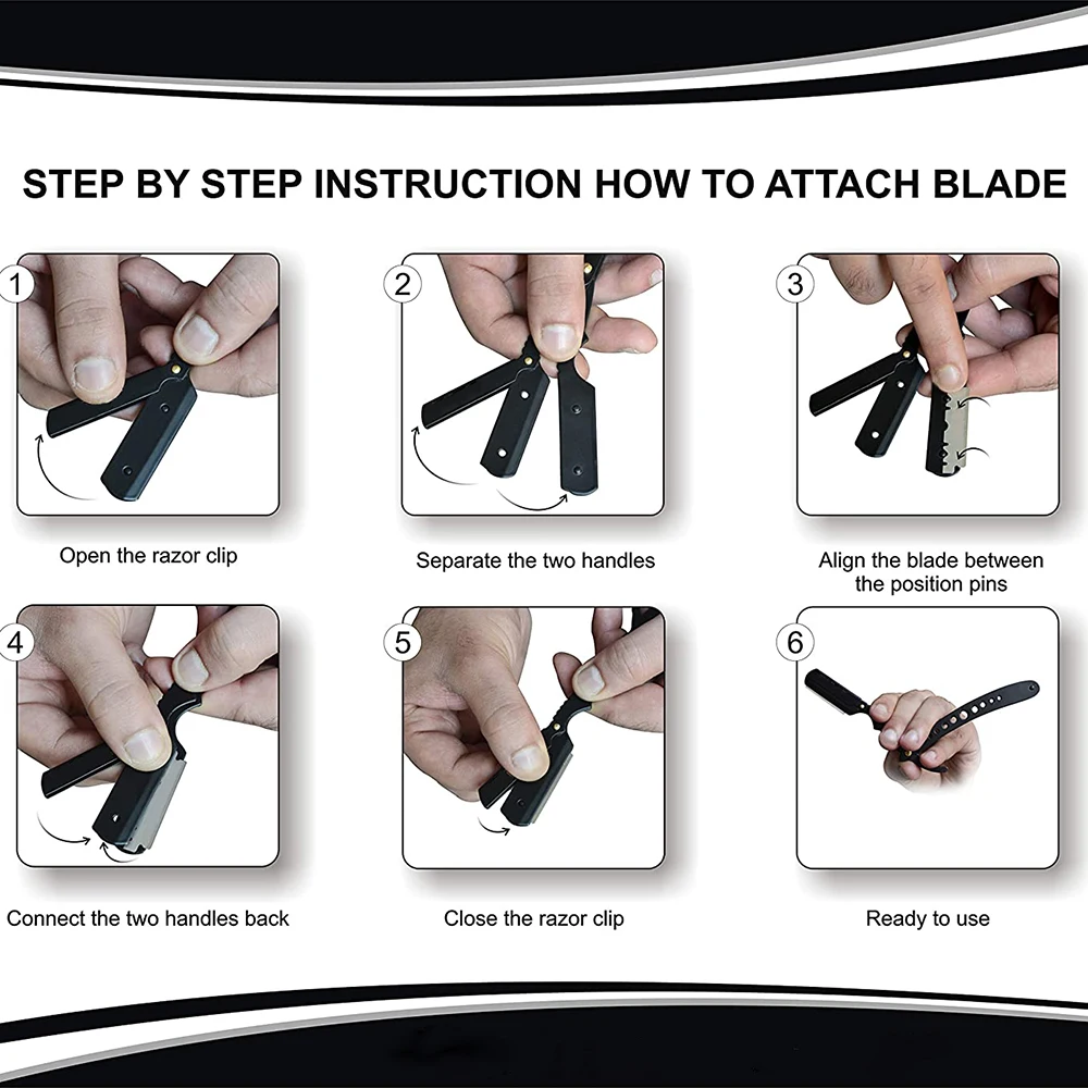 Best Quality Shaving Razor Stainless Steel Straight Razors For Salon Personalized Barber Knife Shaving