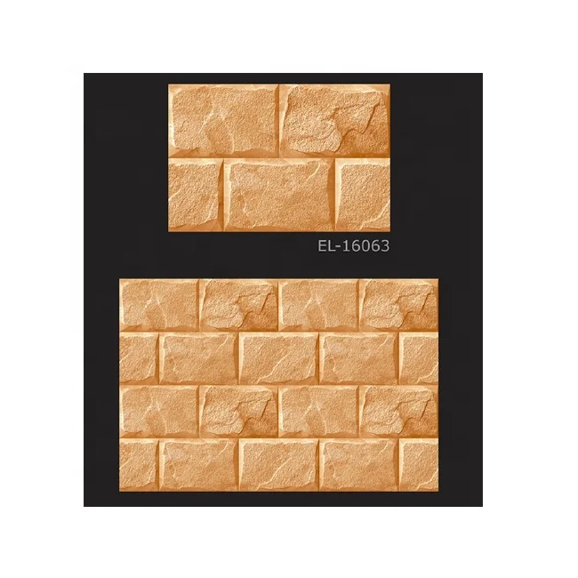 Glazed House Exterior Elevation Outside Building Balcony ceramic Tiles Front Brick Wall Picture Tiles Designs Support Prices