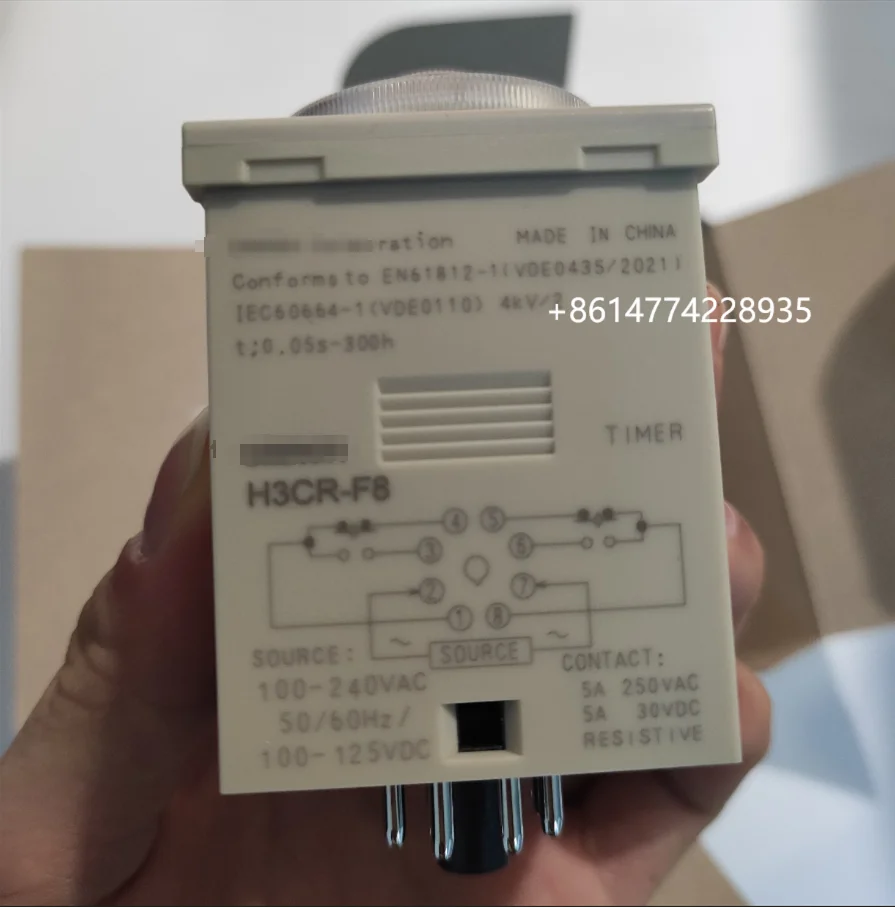 Timer Relay H3CR-F8 AC100-240/DC100-125 DIN Rail Panel Mount Timer Relay