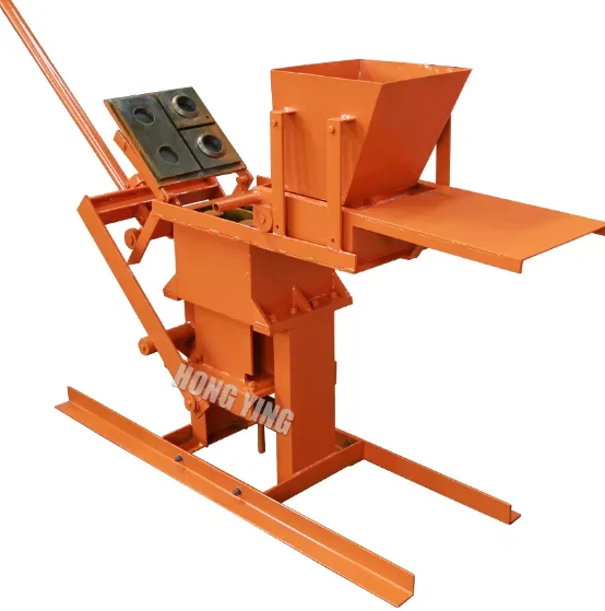 Interlock Moving Mud Automatic Dirt Concrete Paver Manual Moving Clay Machine Bricks