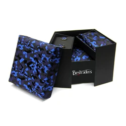 Leading Manufacturer of High Quality Bulk Supply Micro Woven Polyester Tie / Pocket Square / Cufflinks Gift Sets