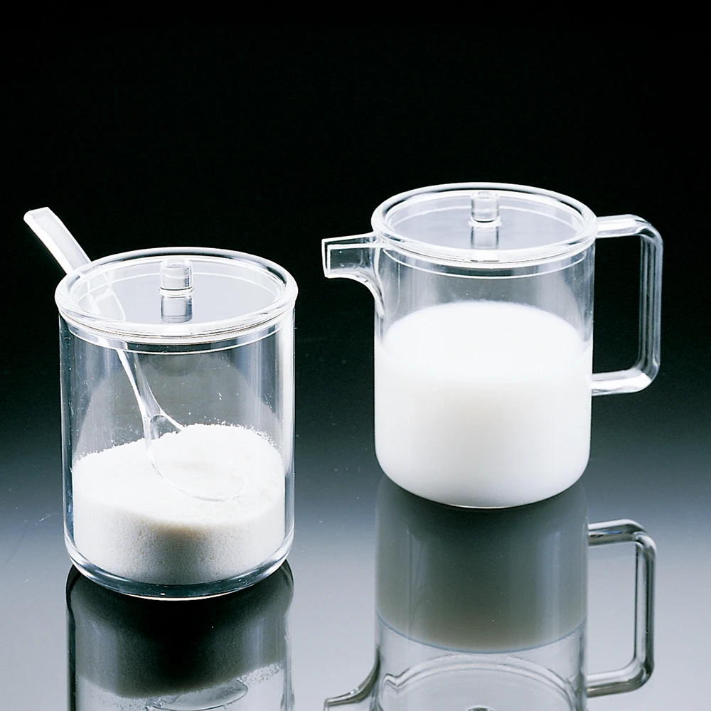 Hot Sale Two Kinds of Acrylic Seasoning Jar With Spoon and Lid Set For Kitchen Supplies Restaurant Cafes Bar Hotel
