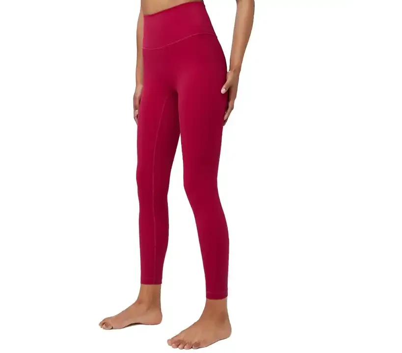 Nylon /Spandex Leggings High Quality Lycra Leggings Yoga Pants With Two Side Pockets Spandex Tights