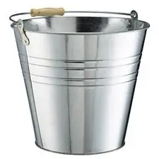 Round Galvanized Bucket Small Size Metal Pails Bucket With Handle For Garden Pots & Planters Bucket Flower Pots indian