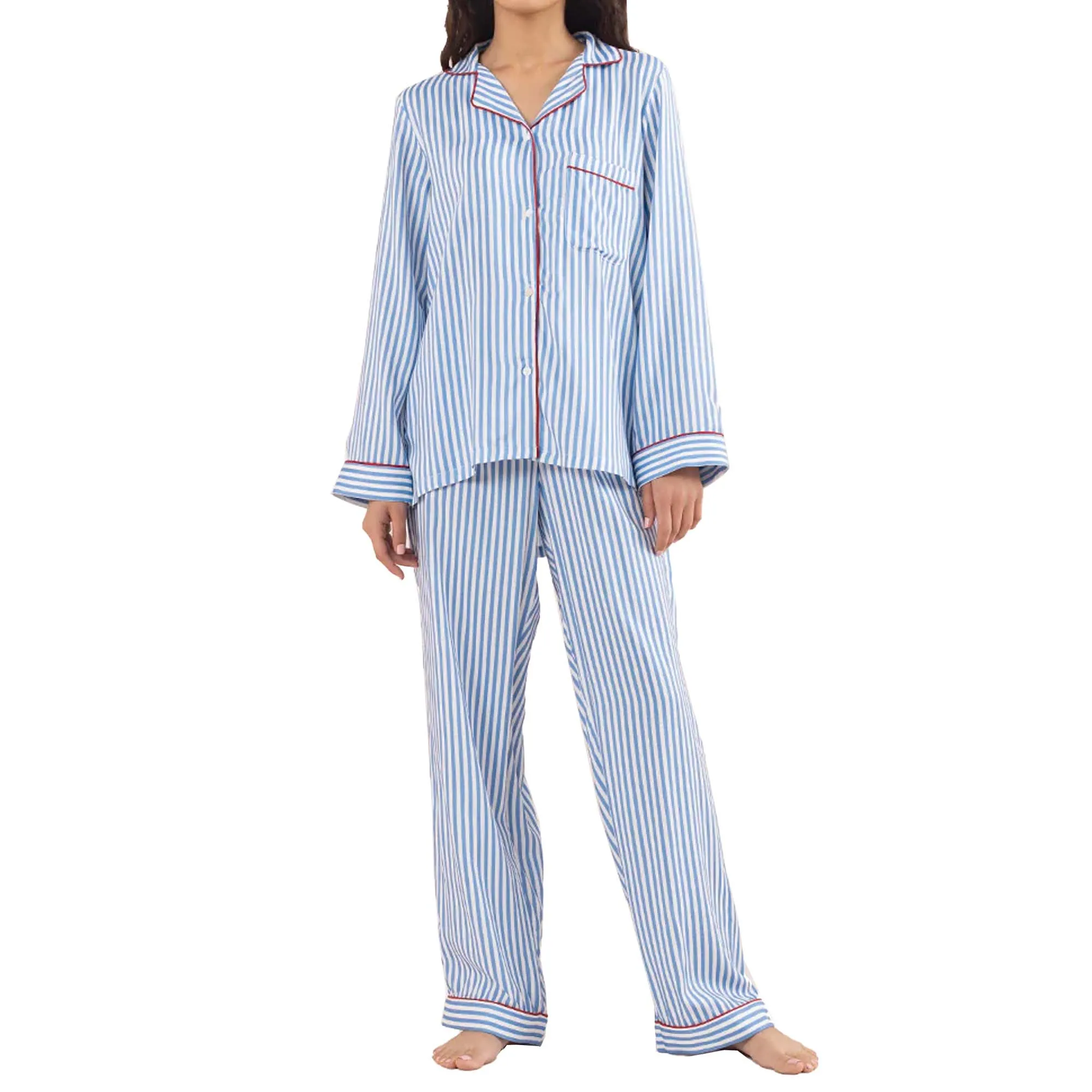 OEM Премиум Высокое и лучшее качество низкая цена Хлопок Удобная ночная женская пижама наборы пижамы одежда для девочек