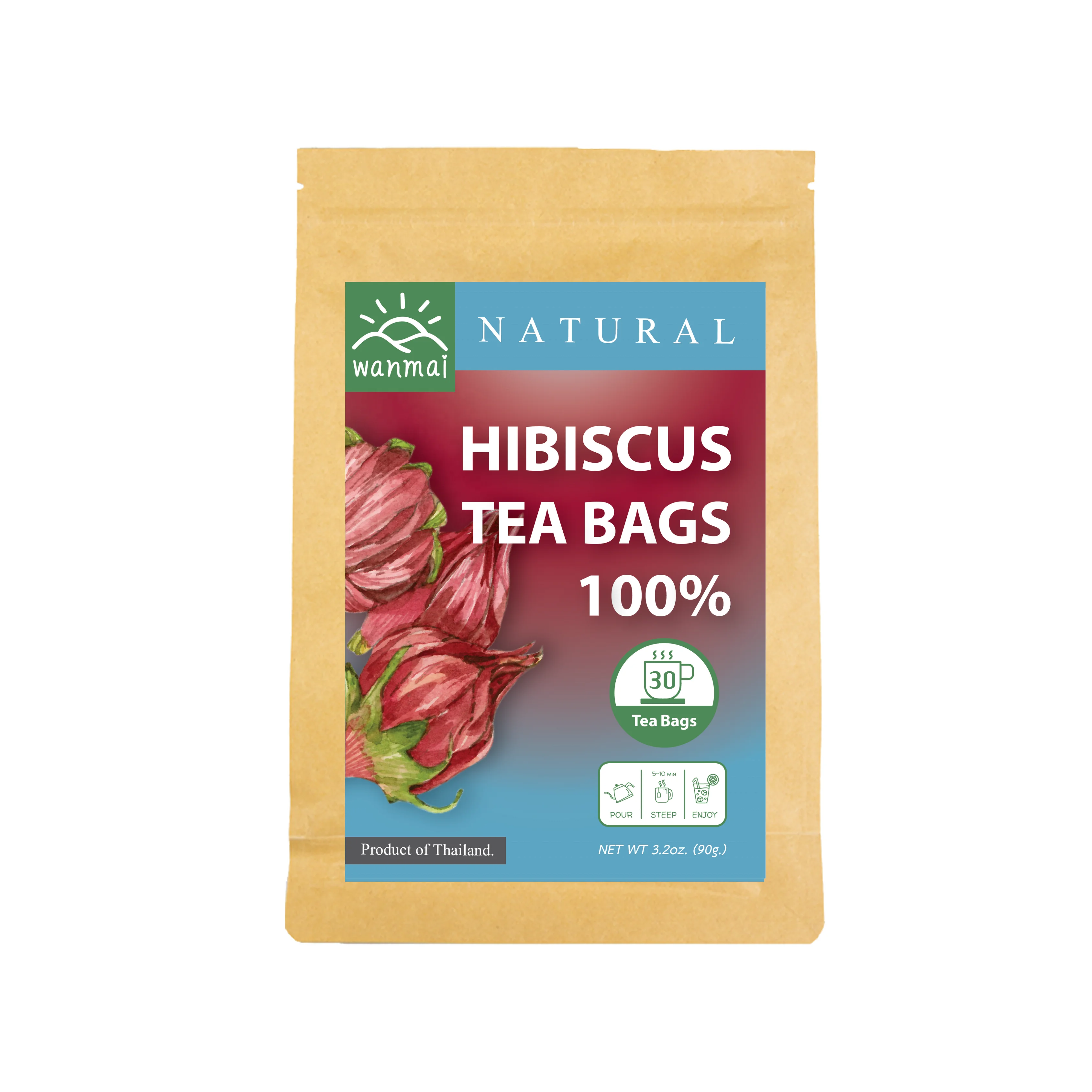 WANMAI29 Hibiscus Tea for Sell Bag Box Loose Bulk Style Packaging Organic Health Weight Shelf Origin Type Age Slimming Life