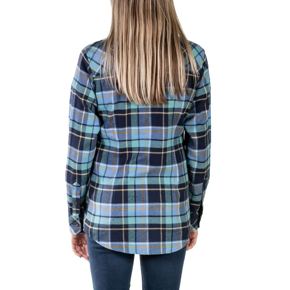Premium Quality 100% Cotton Custom Logo Women Flannel Shirts / Low MOQ Best Quality Cheap Price Long Sleeve Women Flannel Shirts