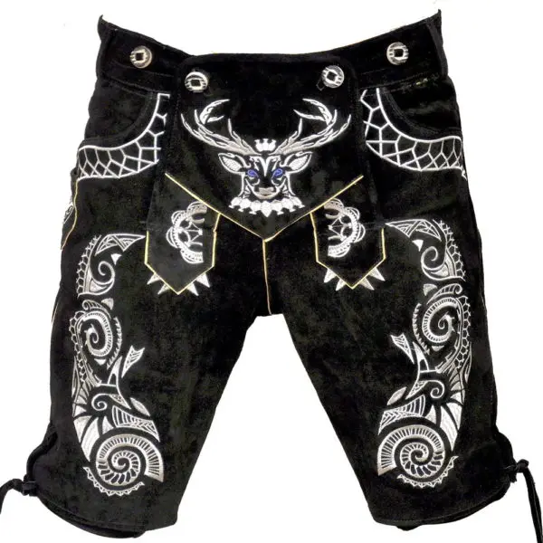 bavarian suede lederhosen trachtenlederhose knee length lederhosen kniebund lederhosen