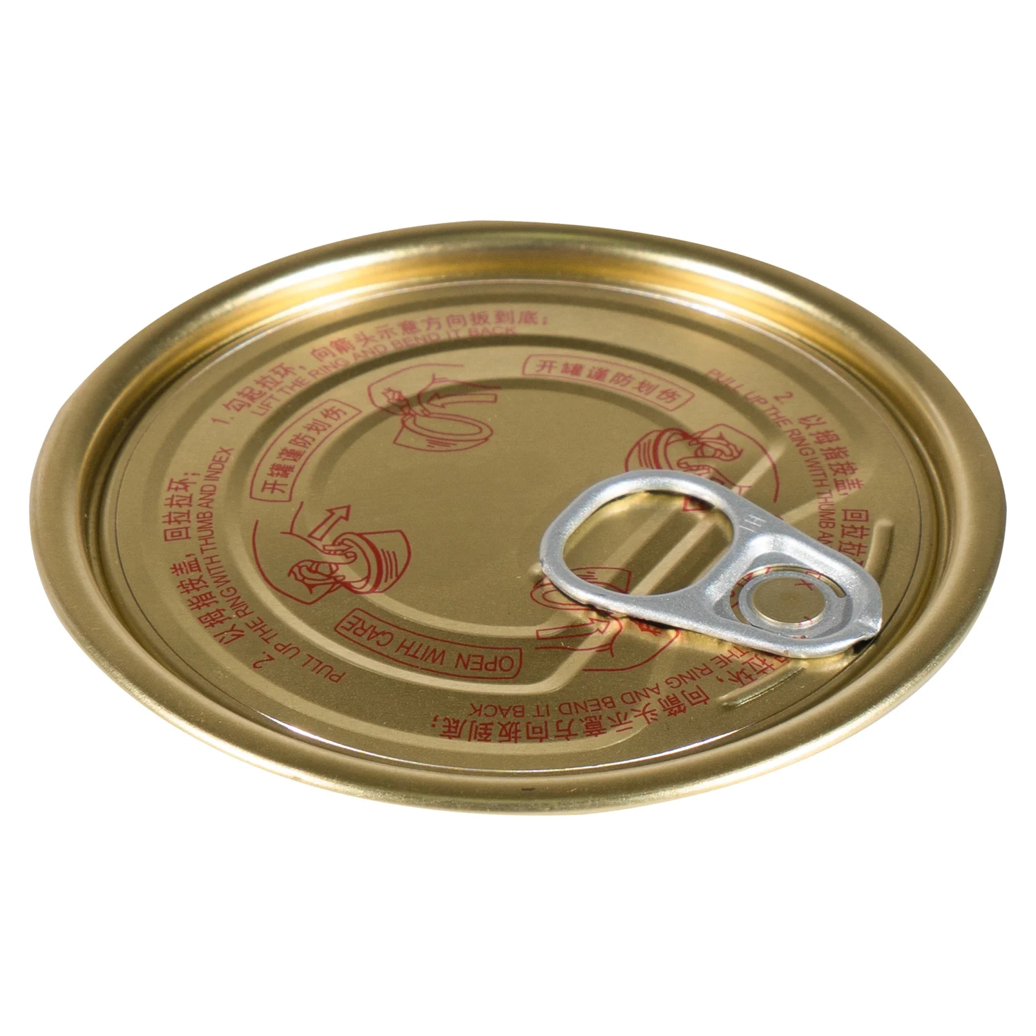 Tapas Abre 300 73mm Dia Easy Open End TFS EOE Lid Tin Can Cover Metal lids