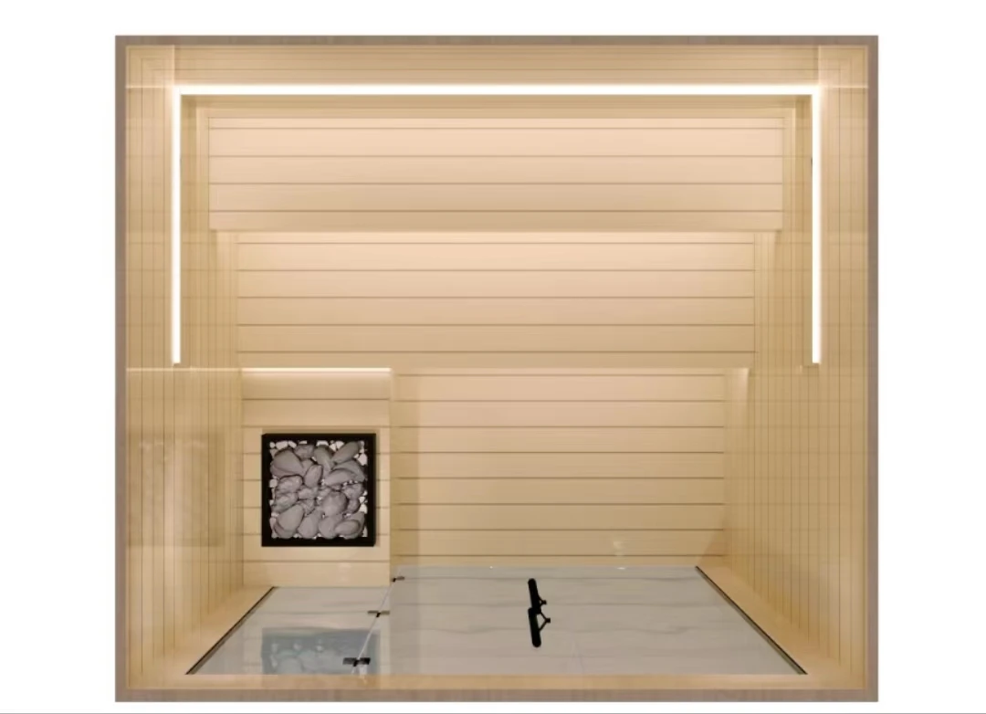 2024 Custom Traditional Steam Sauna Room with Heater Indoor Sauna Room