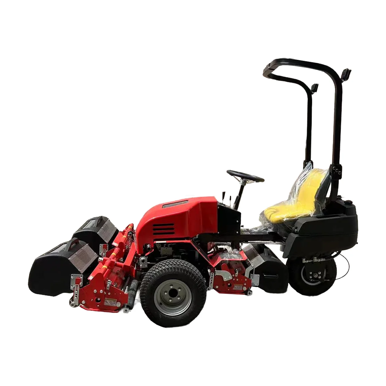 Superior 4-Stroke Petrol Source Steel Mower Cordless Riding Lawn Mower Grass Box Triplex Golf Greens Cutter Industrial Grade