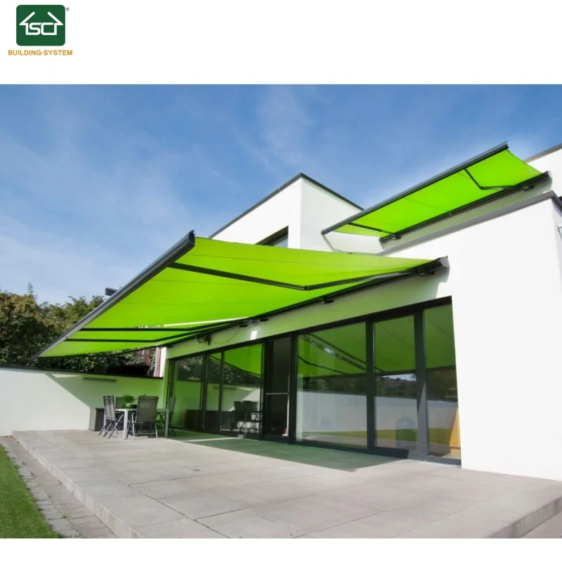 CE Approved Electric Folding Arm Patio Full Cassette Awning