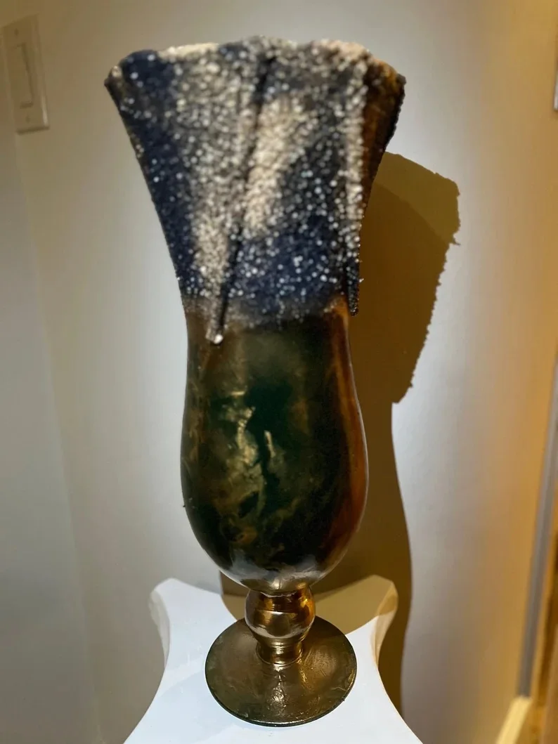 Tall Size Floor Decorative Meta Aluminium Home Decor Flower Vase for Wedding Decoration Luxury Corner Space