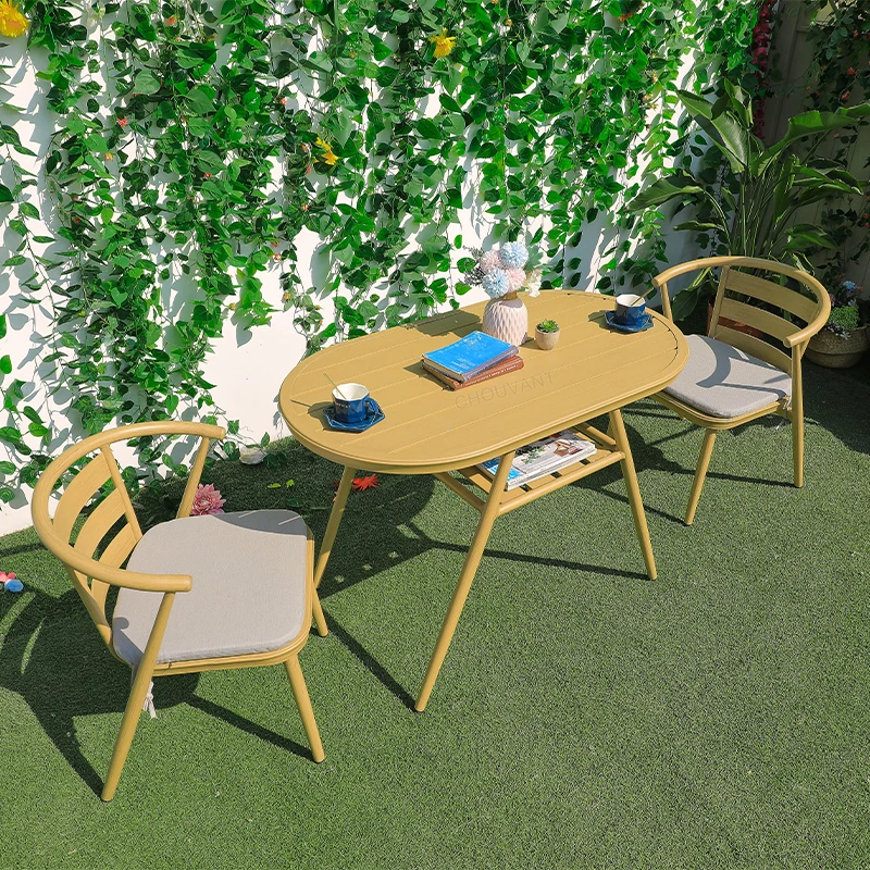 2 + 1 уличная мебель наборы столов садовая для патио алюминиевая дешевая Обеденная Мебель wishbone современный деревянный обеденный стул