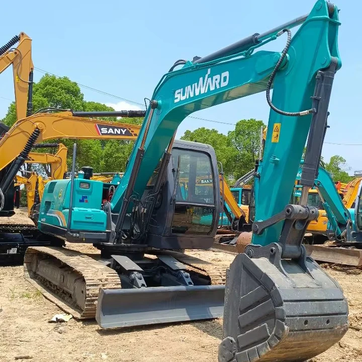 USMADE USA 9 ton SWE90 Excavator Used China Famous Brand Sunward Intelligent 90 Excavator Original Factory