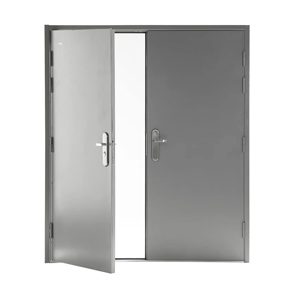 Metal exterior outside open school home use security steel door for teacher dormitory