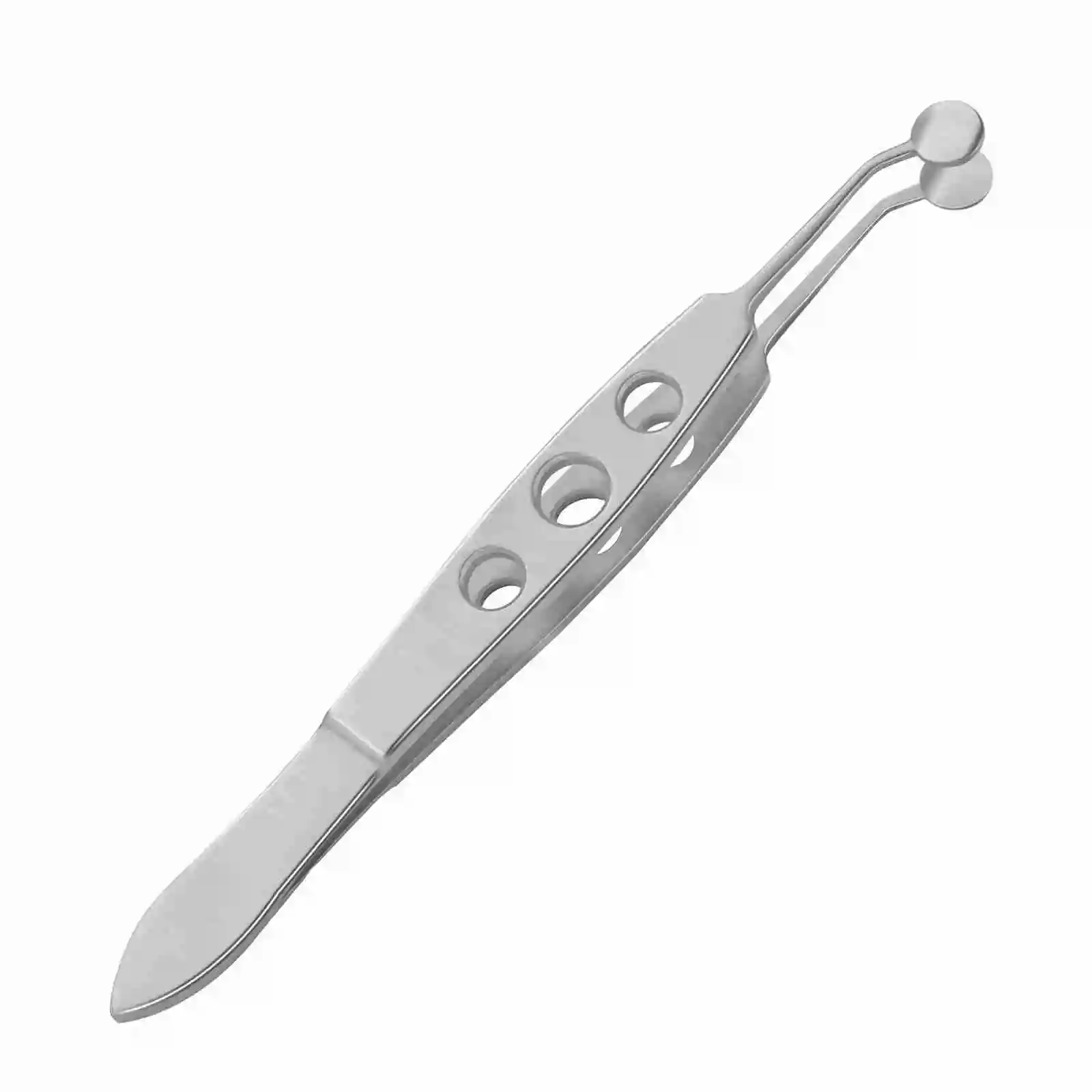 Meibomian Gland Expressor Professional Prevent Excessive Force Eyelid Massage Forceps  Dry Eyes, Premium Stainless Steel (Round)
