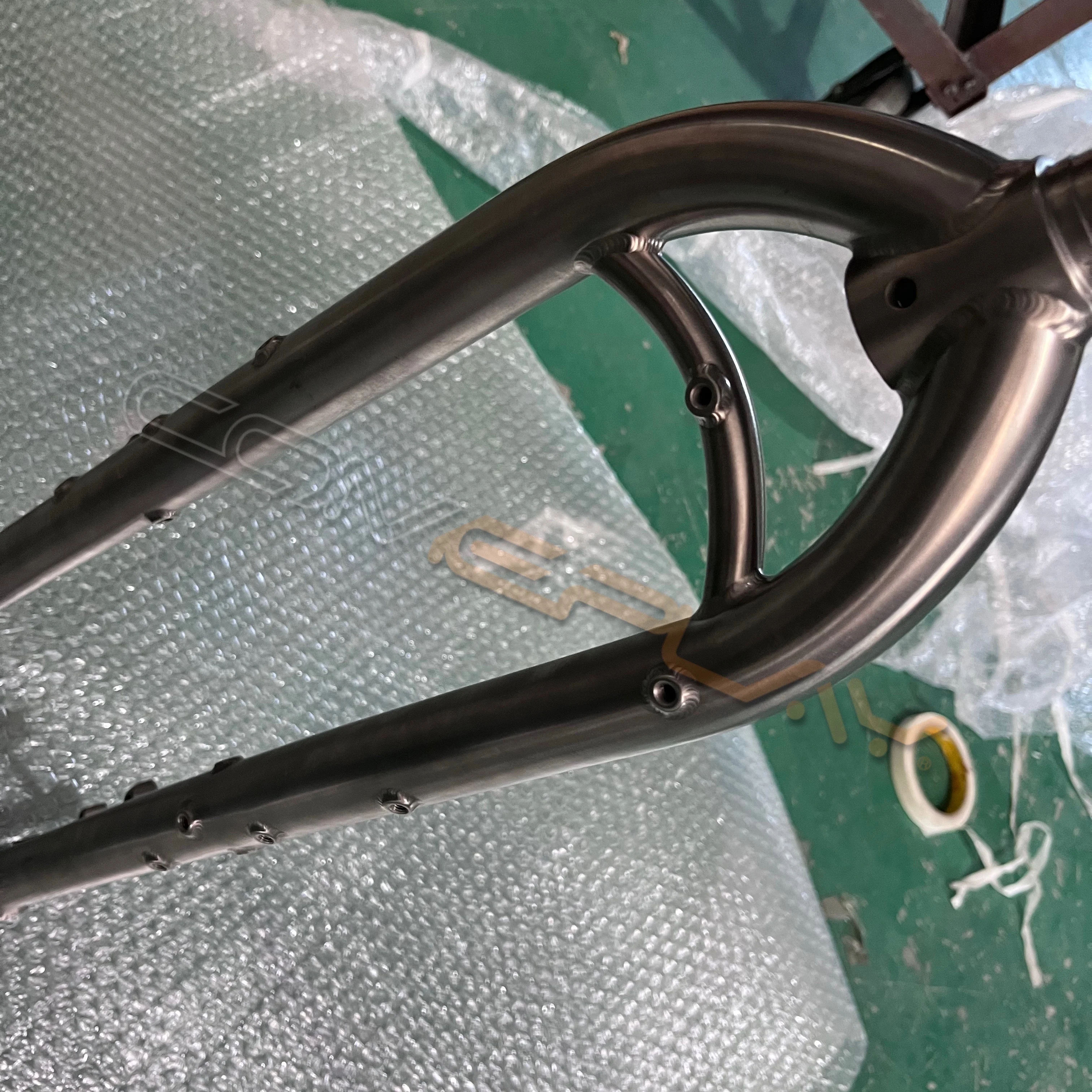 comeplay factory direct titanium Thru-axle fork titanium rigid fork MTB bike road bike travel bike fork