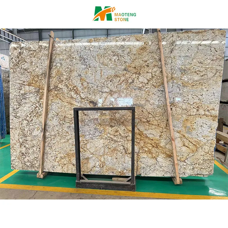 Best Selling Gold Granite Tiles Polished Natural Granite Stone Granite Countertop For Table
