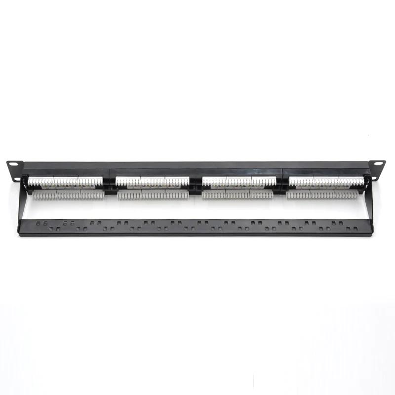 Hot Cat5e  Cat6 RJ45 1U modular jack full loaded 24 port  patch panel With cable tie