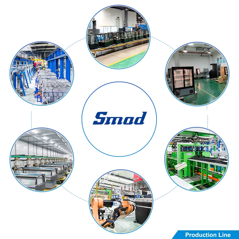 Smad 1000L Big Capacity Double Sides Sliding Door Chest Freezer For Supermarket
