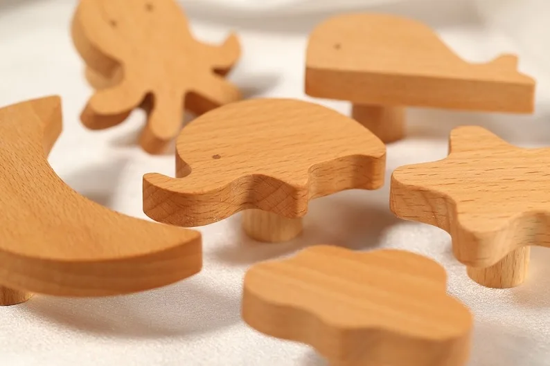 Furniture Handles & Knobs Luxurious Decorative Wooden Knobs with Unique Textures for Artistic Home Interiors from India