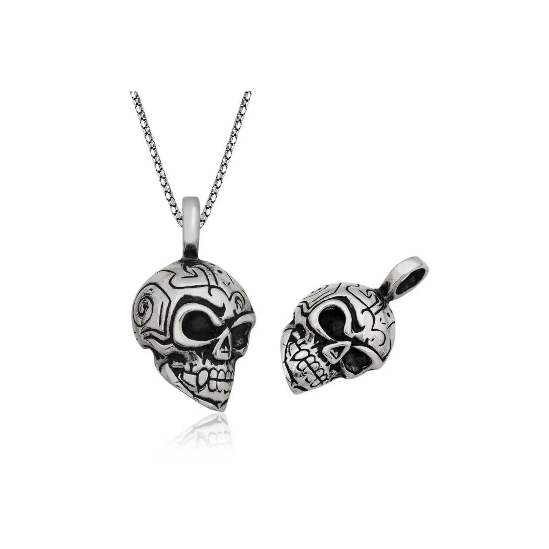 Silver Skull Necklace