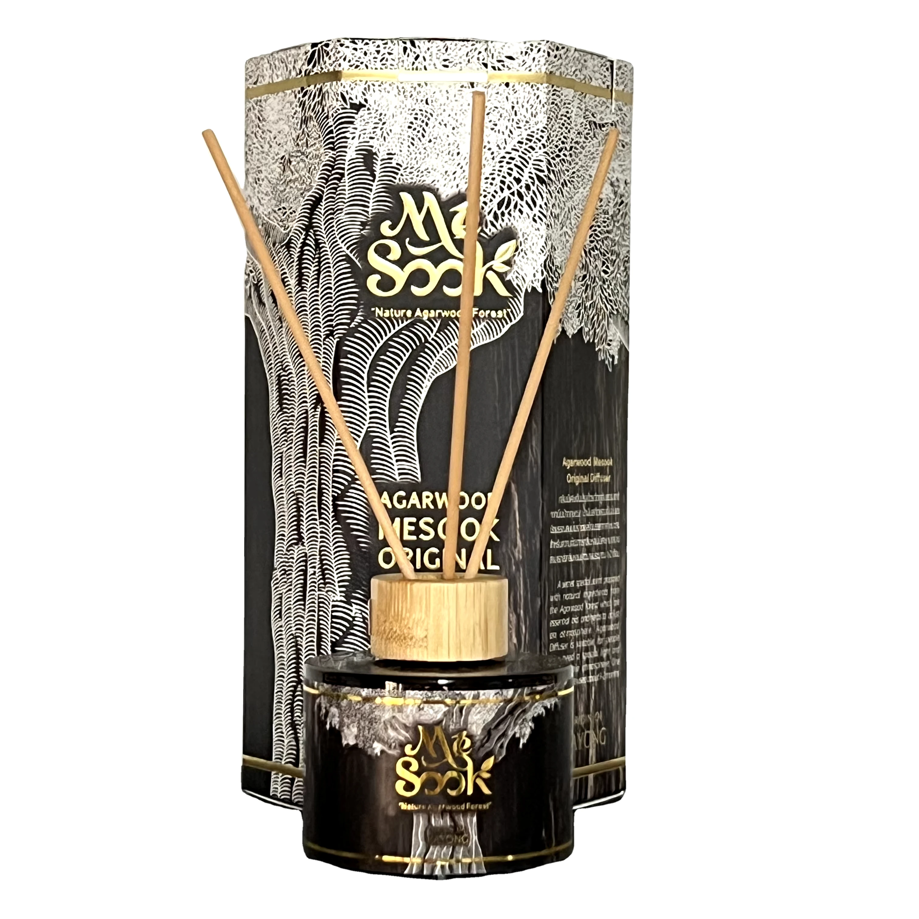 Agarwood Original Reed Diffuser with Oud Aroma for Christmas & Wedding Gifts Oil Product from Thailand Oudh oil Aroma for Room