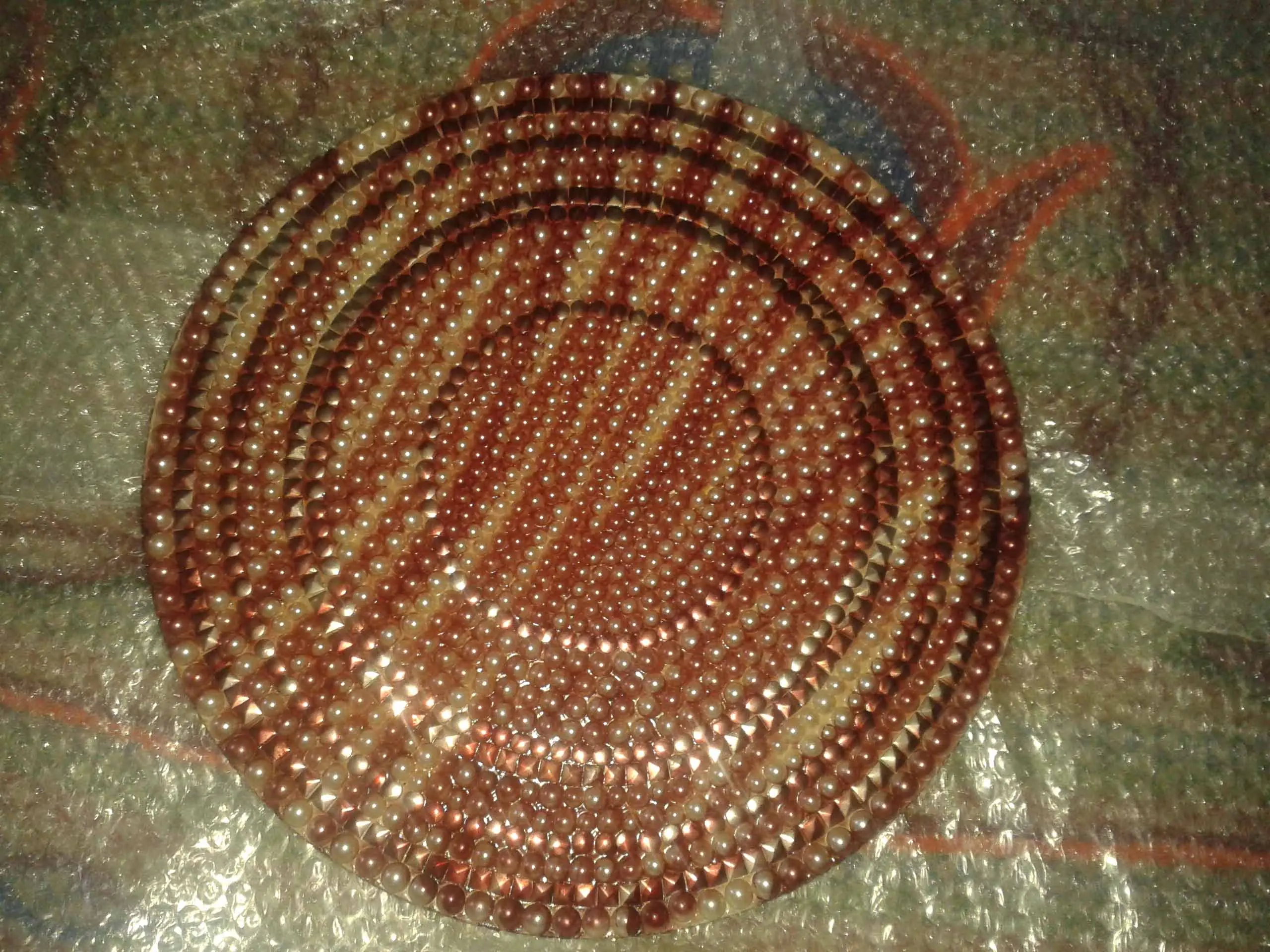 2024 GLASS MOSAIC PLACEMATS High quality Mosaic coaster safe Round Liquid Coasters and Placemats For Drink  Mats & Pads