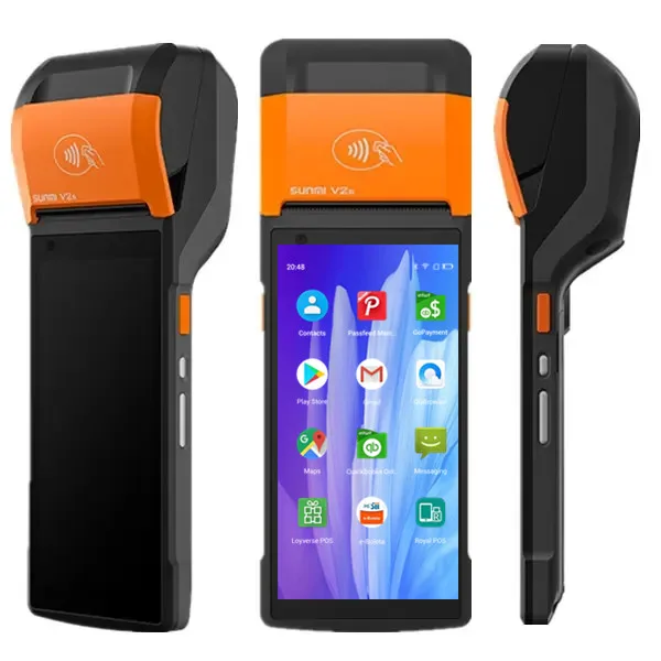 Sunmi V2s все в одном Pos-автомат банкомат платежный терминал система Android Pos автомат для малого бизнеса