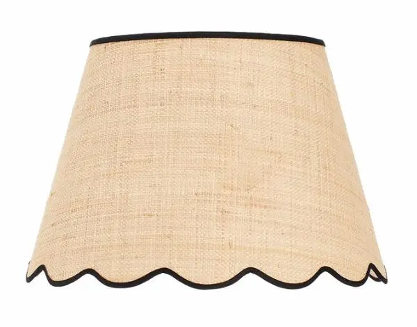 Top Sell 2023 Scallop Style Fabric Lamp Shade Hardback with Customized Color Lamp Shade For Home Decor Uses
