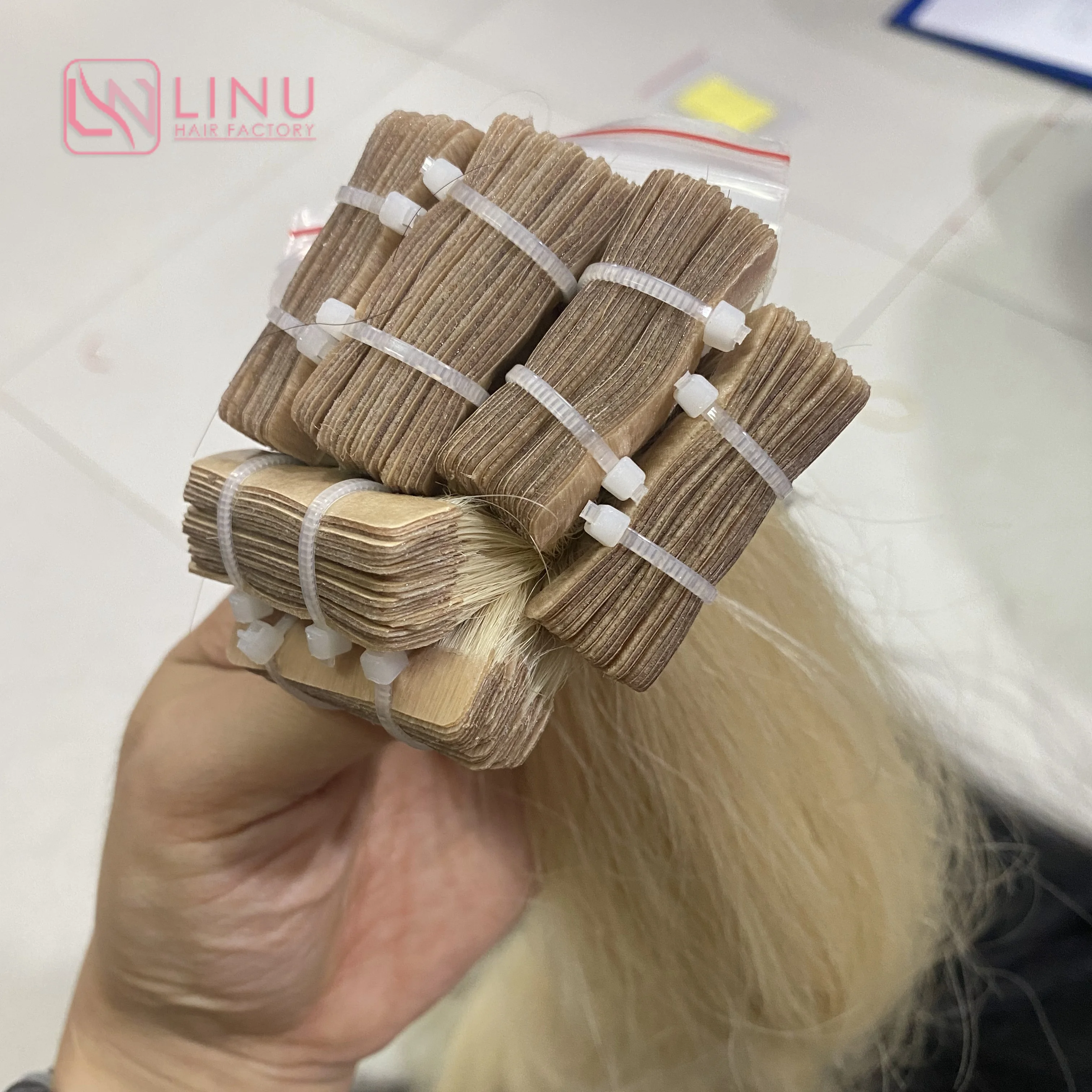 Wholesale Tape In Hair Extention Natural Looking 100% Human Tape Hair, Vietnamese hairTape Hair Extensions