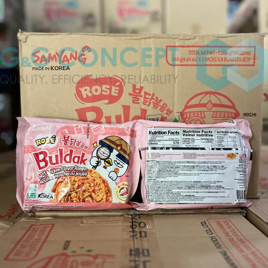 Wholesale Ramen Noodles Samyangg Dry Chicken Rose Sauce Rich in Fresh Chicken Flavor 140g