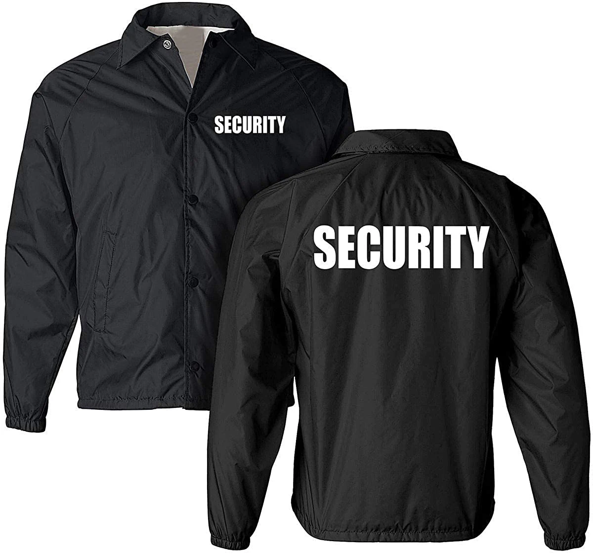High Quality Windbreaker SECURITY Bomber Jacket Men Warm Outwear Security Guard Uniform Windbreaker Spandex Rain Jacket