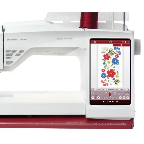 JUSR ARRIVED GENUINE AFFORDABLE HUSQVARNAS.S DESIGNER RUBY-90 , sewing machine Commercial Embroidery Machine Available in stock