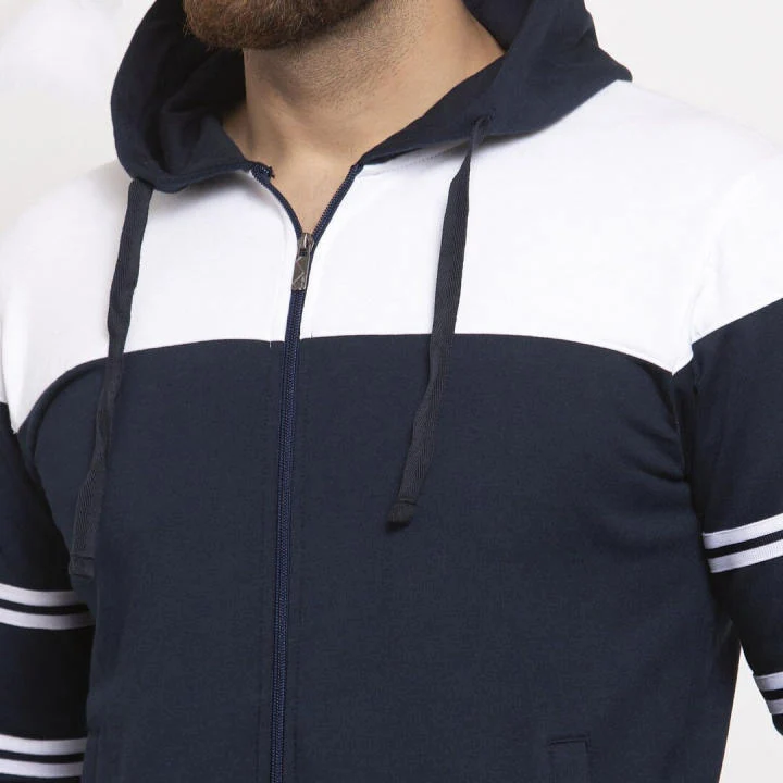 Jogger suit men tracksuit zipper cotton sweat suit sport men zip up sports wear tracksuit winter custom logo tracksuits for men