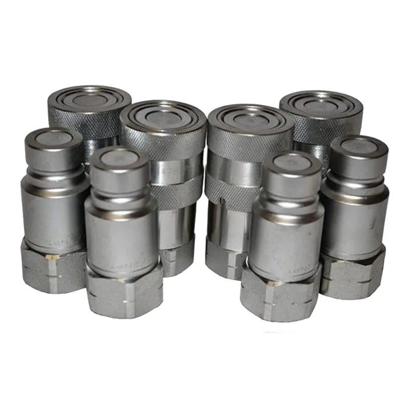KZF 1/4 дюймов BSP/NPT резьбовые 304/316 гидравлические быстроразъемные соединители и муфты из нержавеющей