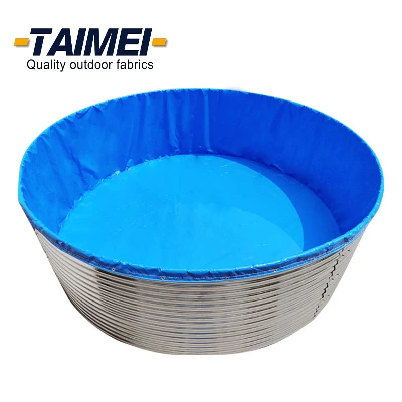 PVC Fish Tank Aquaculture Galvanized Sheets Fish Aquarium For Koi/Betta/Guppy Fish