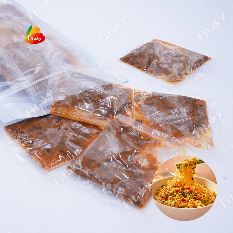 OEM Instant Noodle Seasoning Pack Spicy Paste Korean Vinegar Red Pepper Paste