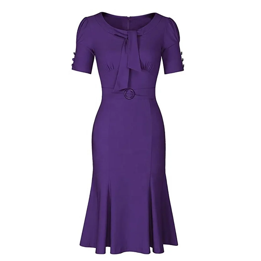 New Fashion Solid Color O Neck Short Sleeve Slit Designer Luxury Evening Dress For Women Elegant Long Dress