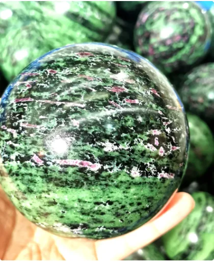Wholesale High Quality Natural Quartz Crystal Ball Epidote Sphere For Decoration