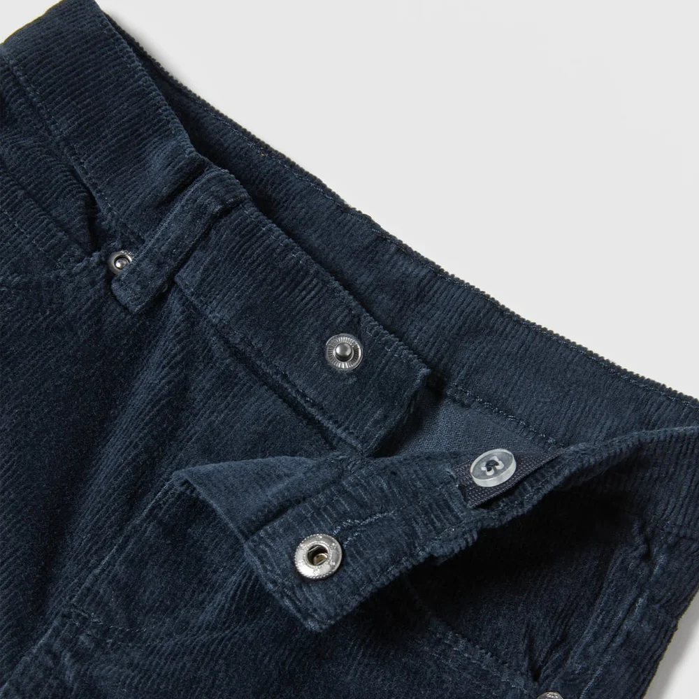 Custom High Quality Kids Solid Color Pants For Kids Boys / Regular Fit Jeans With An Adjustable Waistband And Button