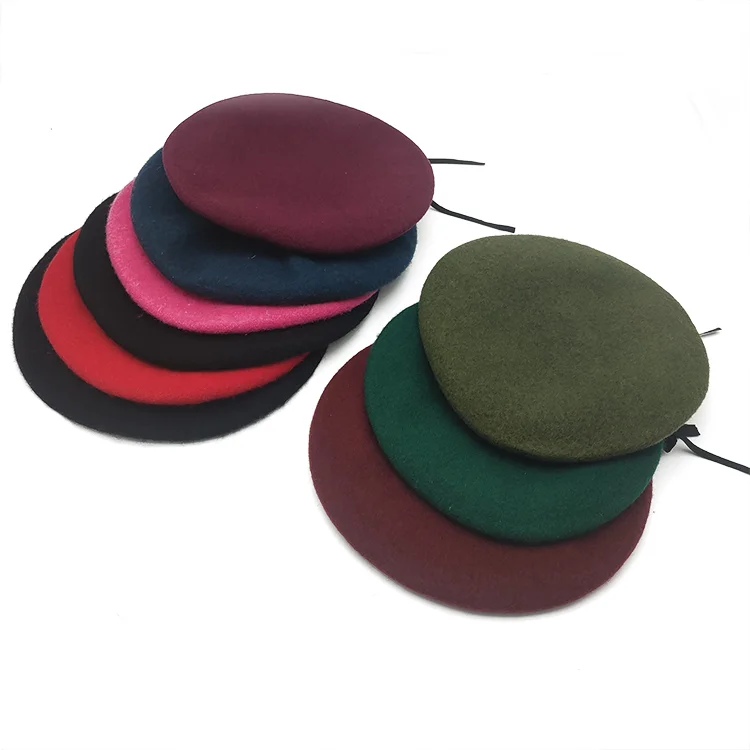 New Handmade Women Berets Female Straw Paper Hats For Spring Autumn Girl Flat Knitted Hat Beret