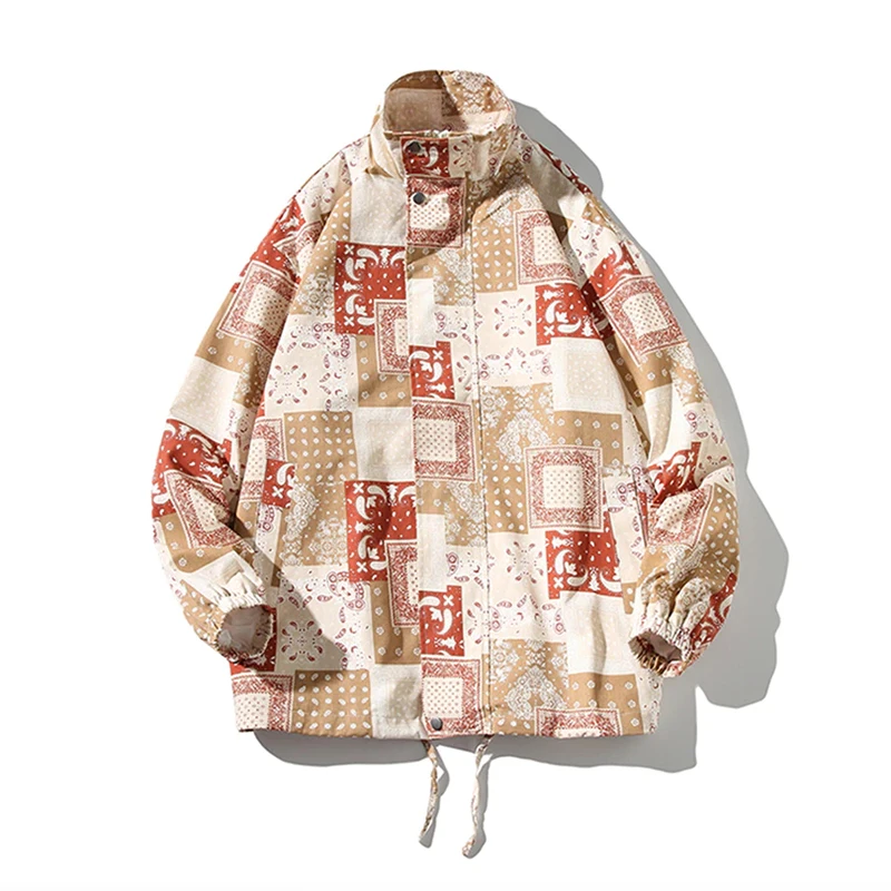 Wholesale 2022 Sublimation Fashion Coaches Jacket Nylon Streetwear Customize OEM Hip Hop Coaching Training Jacket For Mens