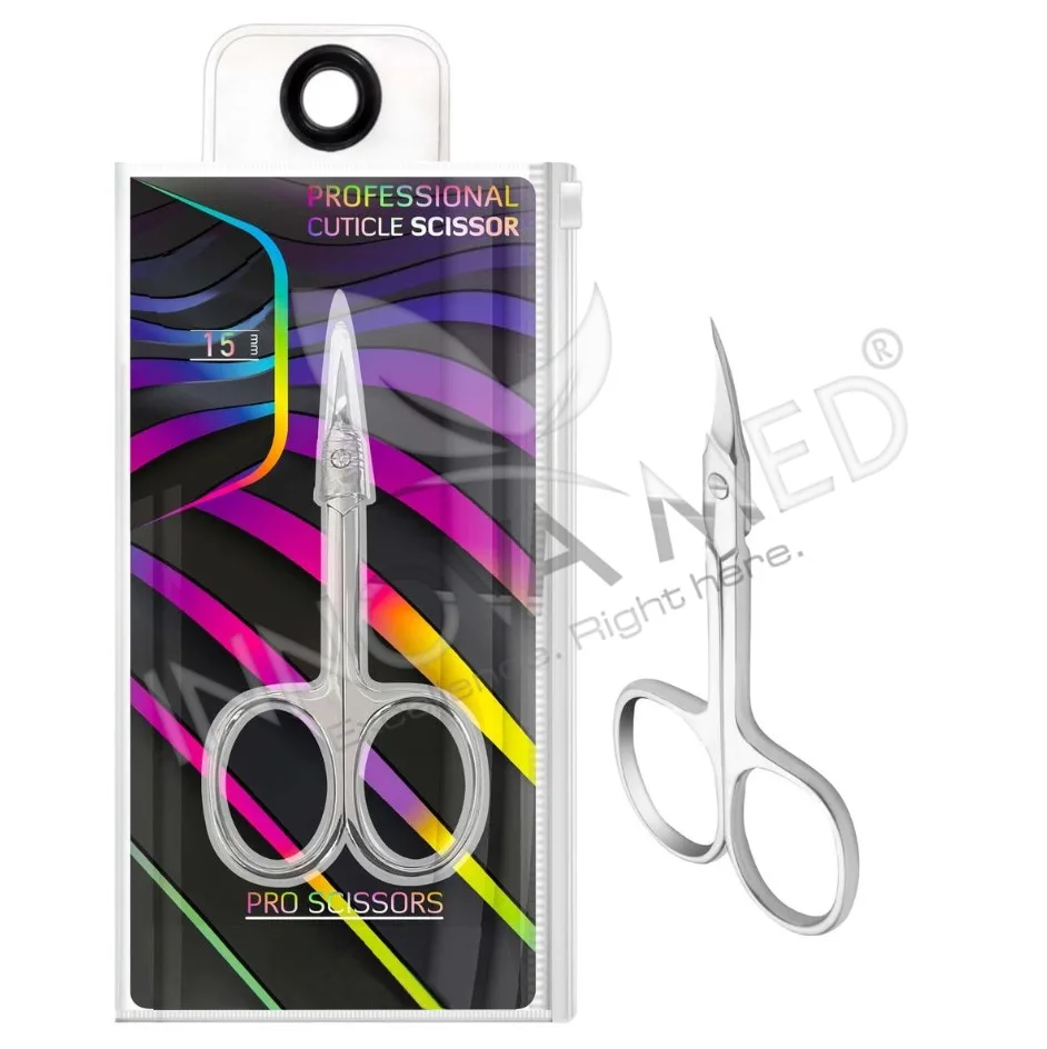 PRO Expert Smart 40 type 3 Cuticle Scissors Manicure Tool SS-40/3 Extra Fine Point Cuticle Scissors Curved Blades