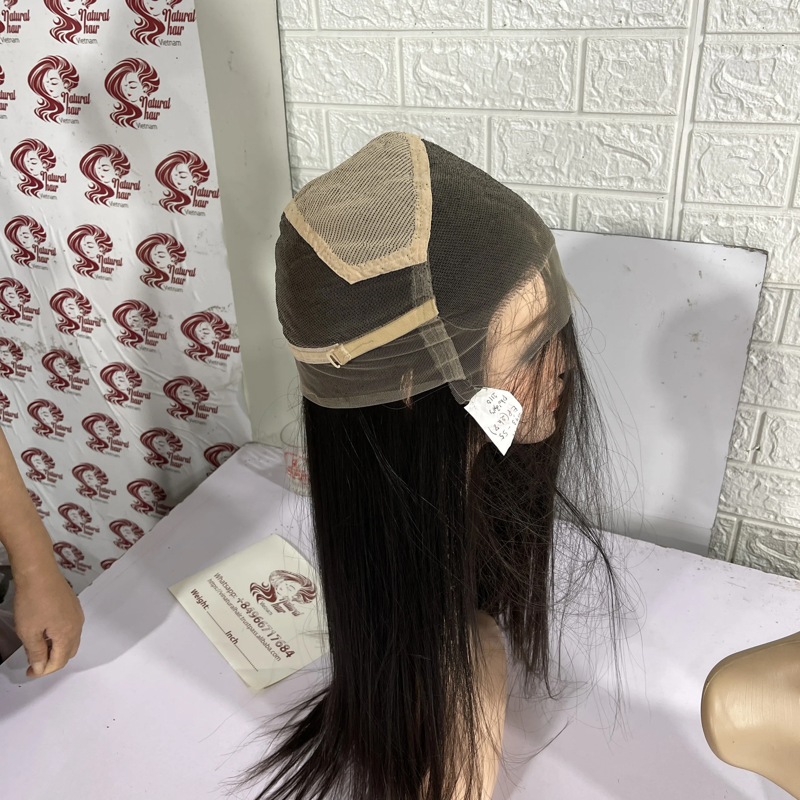 Best Quality Vietnamese Raw Hair Bone Straight Wigs Natural Color Straight Full Lace Wig From Vietnamese Hair Manufacturer