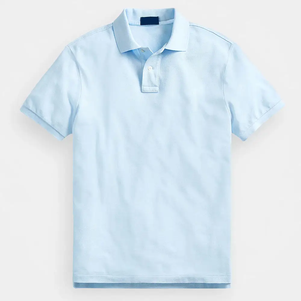 Newest Design Men Polo Shirts Customized Color Block Half Button Comfortable Wholesale Price Polo Shirt