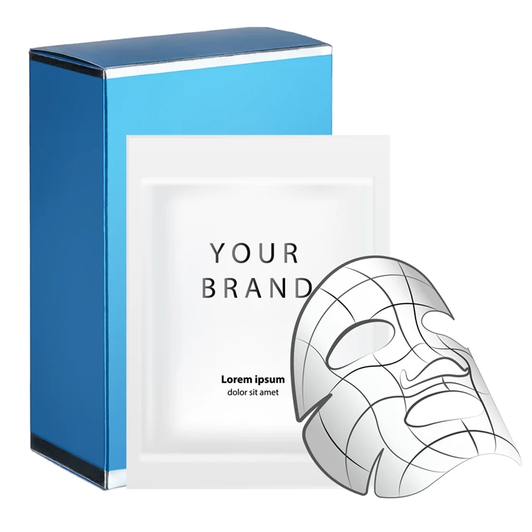 Hydrating Soothing Moisturizing White Biomass Graphene facial mask sheet customized OEM Private label cosmetics face sheet masks